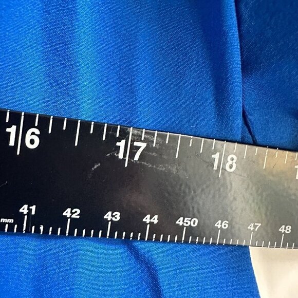 Adar‎ Scrup Top Womens Large Addition Collection Blue Short Sleeve - Picture 5 of 6